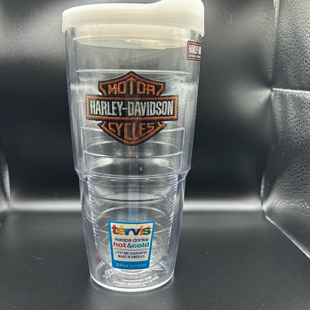 Harley Davidison 24 ounce Tervis drinking cup